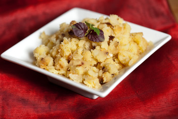Cooked potato dish