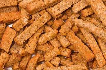 The dried slices of black bread