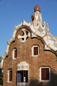 Parc Güell, Dachkonstruktion "Zuckerguss" von  Gaudí