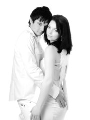 Portrait of a young handsome couple.