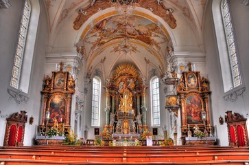 Fototapeta na wymiar Wallfahrtskirche St. Rasso Grafrath