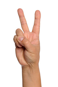 Hand With Peace Sign
