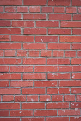 wall of the house of red brick