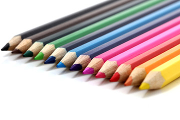 coloured pencils