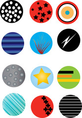 a set of circles for backgrounds