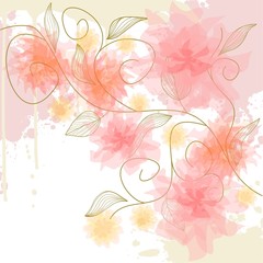 Delicate flower background
