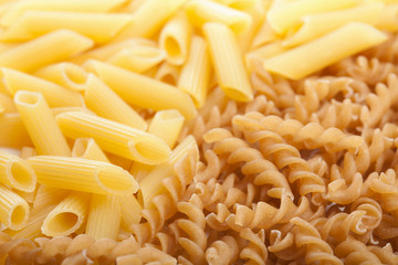 raw pasta background