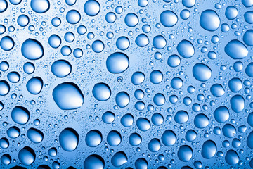 blue water drops background