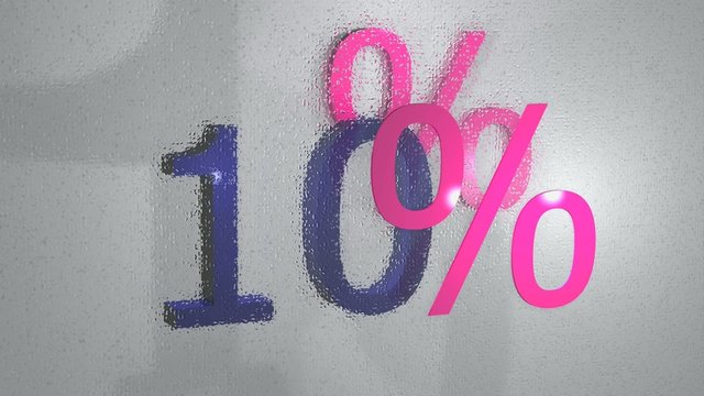 Rabatt - 10 Prozent - Animation