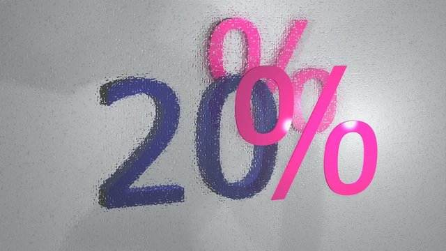 Rabatt - 20 Prozent - Animation