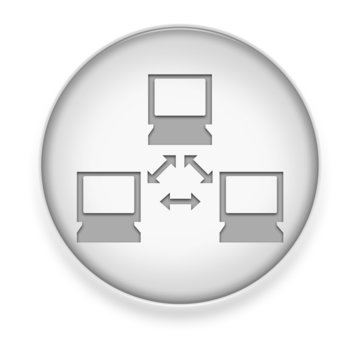 White Button / Icon "Network"