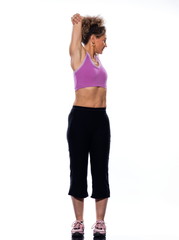 Fototapeta premium woman stretching posture