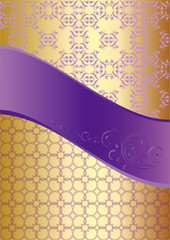 紫色和金色背景
