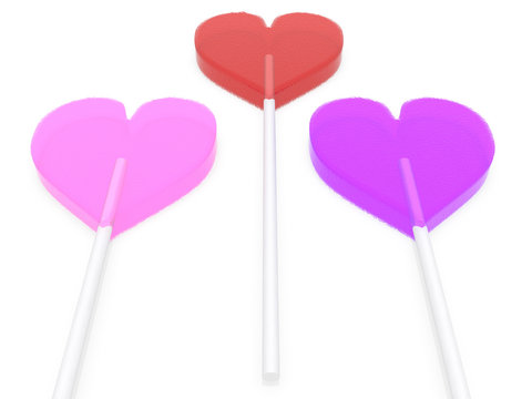 Heart Lollipops