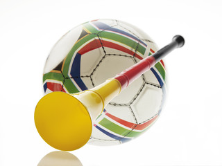 Vuvuzela mit Fußball zur WM 2010
