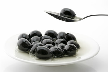 Black olives in oil