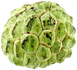 atte, fruit tropical, fond blanc