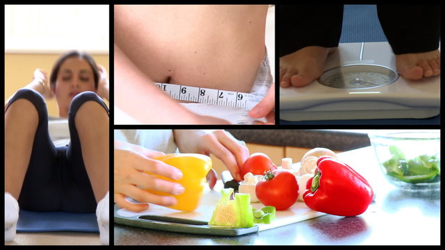 Stock animation showing the concept of diet