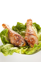 caramelized chicken thighs with sesame