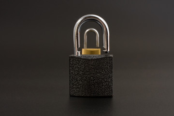 Fototapeta premium two locks (selective focus)