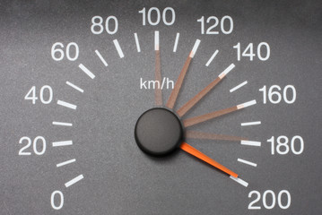 Automobile speedometer