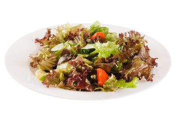 Fresh green salad.
