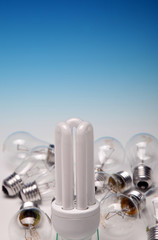 Energy-efficient vs normal light bulbs