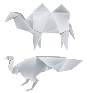 Origami_peacock_camel