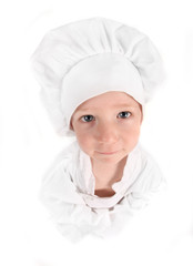 Child Dressed as a Young Aspiring Chef