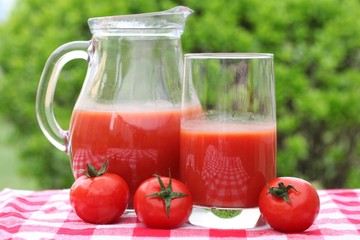 Fresh summer tomato drink