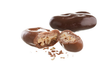 almonds in the chocolate.
