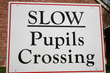 slow pupils sign