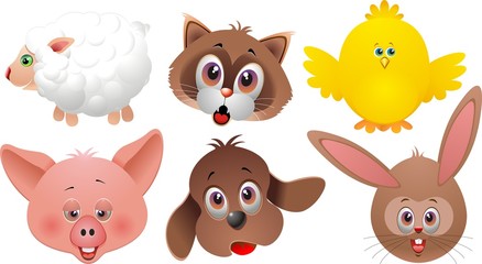 Animali Domestici-Pets-Cartoon-Vector