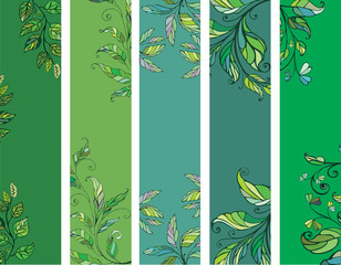 green spring banners