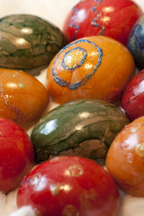 colorfull easter eggs