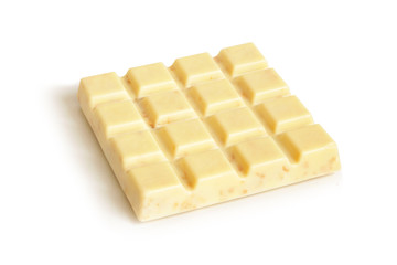 Slab white chocolate with nuts