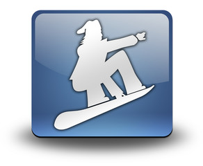 3D Effect Icon "Snowboarding"