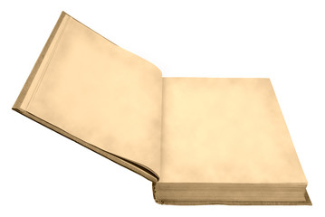 An old book with moldy pages.