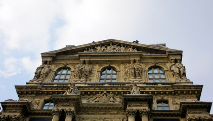 Building of the Louvre Museum
