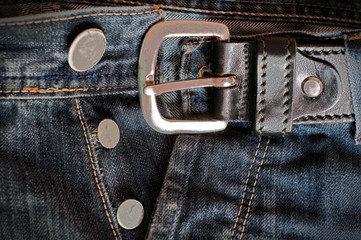 Jeans and belt
