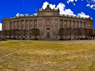 Naklejka premium Parlement suédois à Stockholm : Riksdag