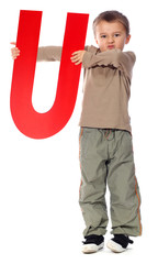 Letter "U" boy