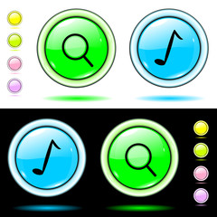 Shone blue buttons the music, search