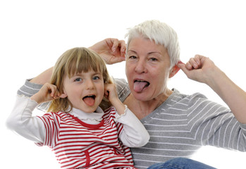 Oma und Enkelin