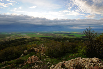 Landscape with storm clouds