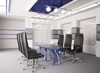 Modern boardroom 3d