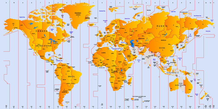 Time Zone Map