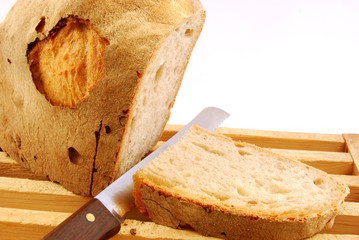 Fetta di pane casereccio