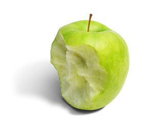 Pomme verte croquée © Jeremy TAMISIER