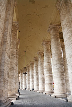 Bernini's colonnade,Vatican City, Rome